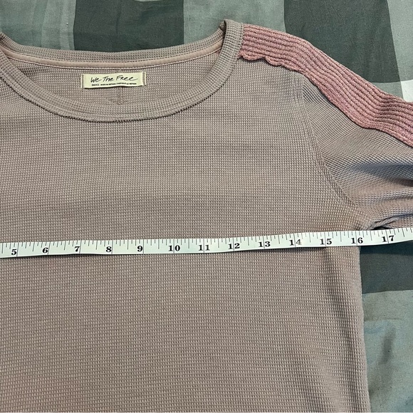 Free People We the Free Tasha Long Sleeve Thermal Top in Daytime Fireworks Small - Picture 11 of 14